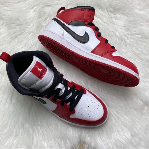 Jordan Other - Air Jordan 1 Mid Chicago White Toe